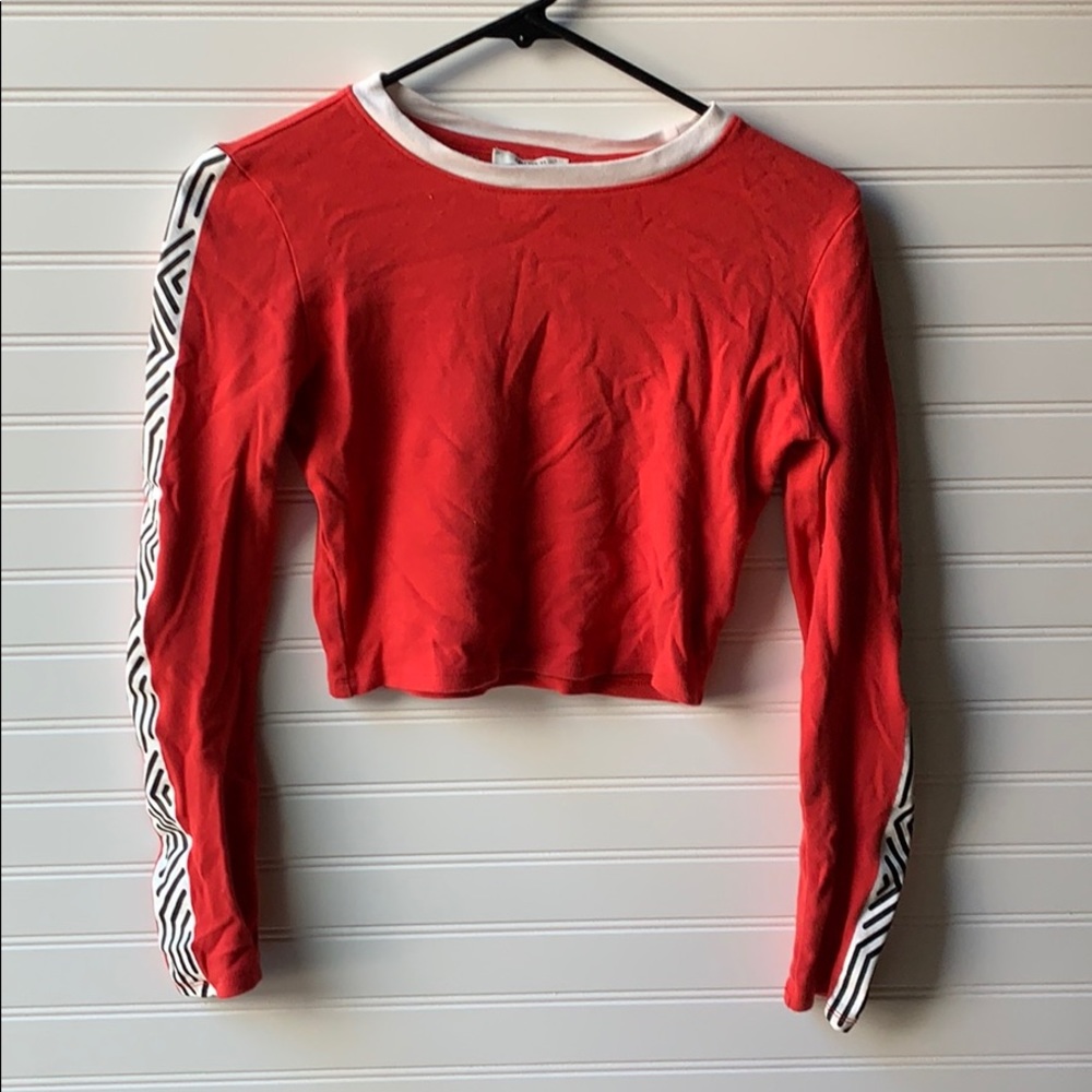 Long sleeve crop top